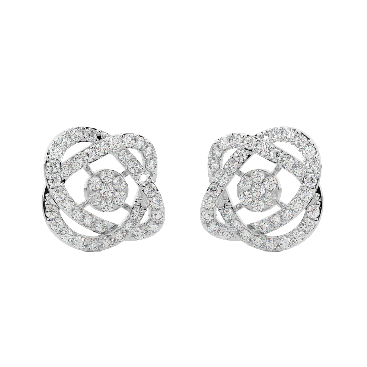 Astra Round Diamond Stud Earrings